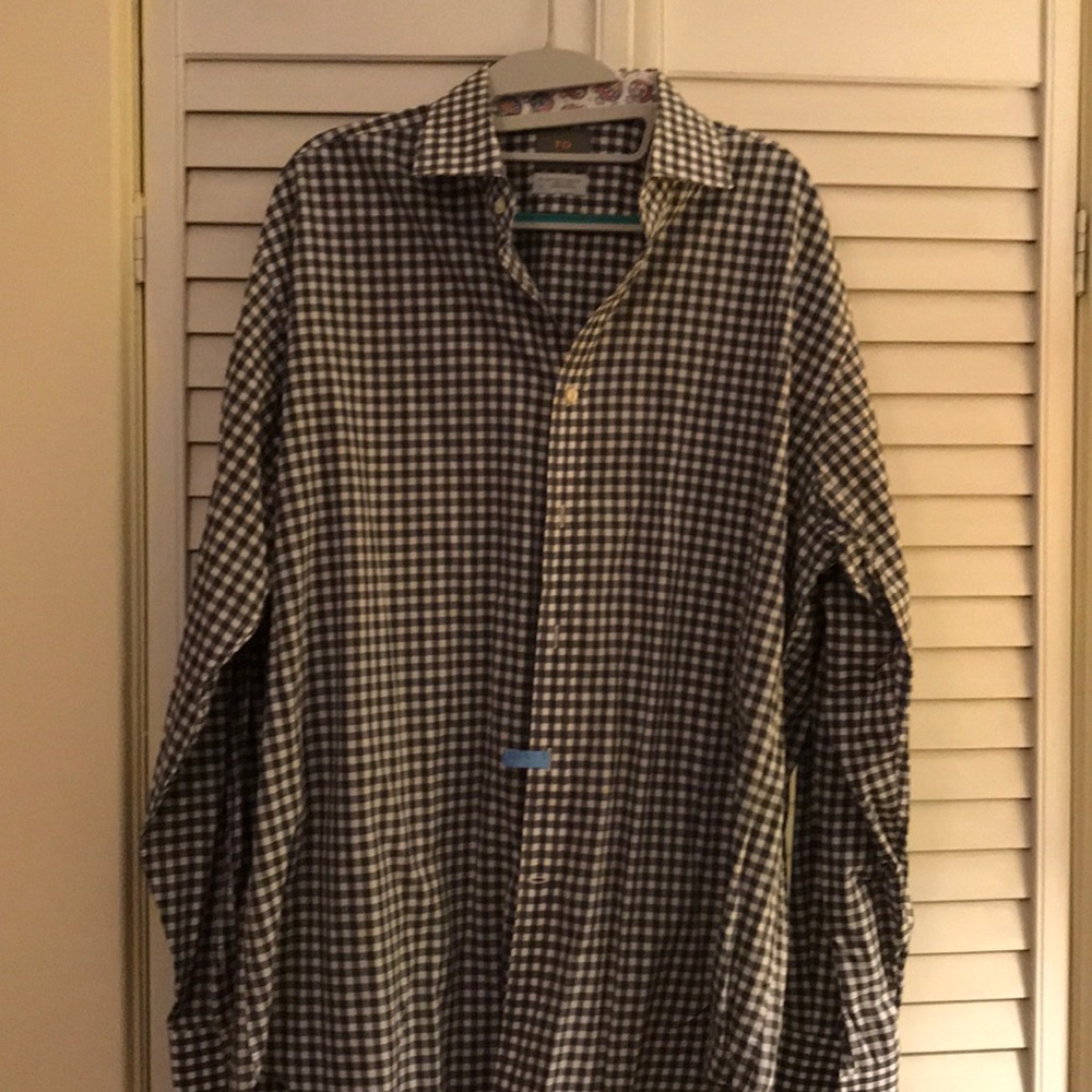 Thomas Dean Plaid Dress Shirt🌟Moving Sale⭐️